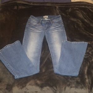 3/$25!Mudd washed out style flare leg jeans sz 0
